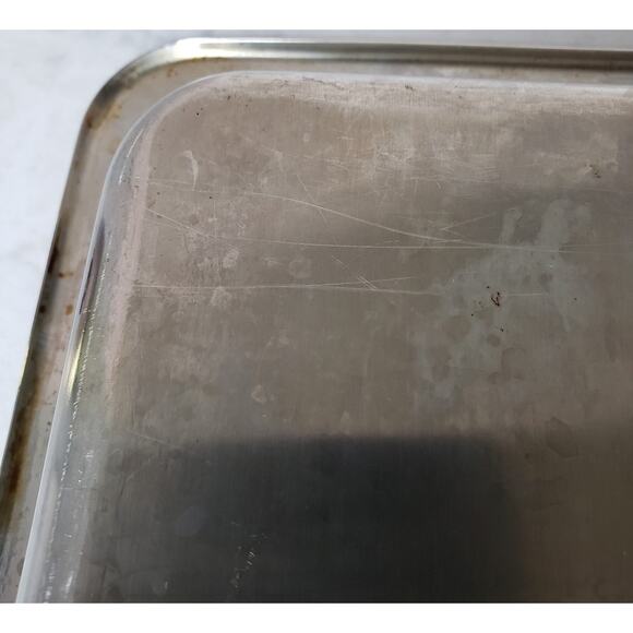 PAUL REVERE Stainless Steel Baking Roasting Pan 60081 ~ 15.5 x 10.5 x 1 in. - Picture 7 of 10